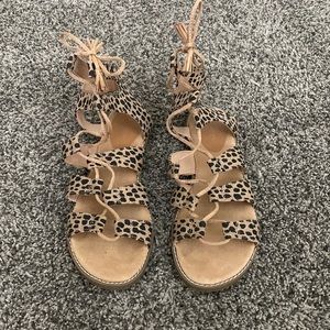 Leopard Gladiator Sandal